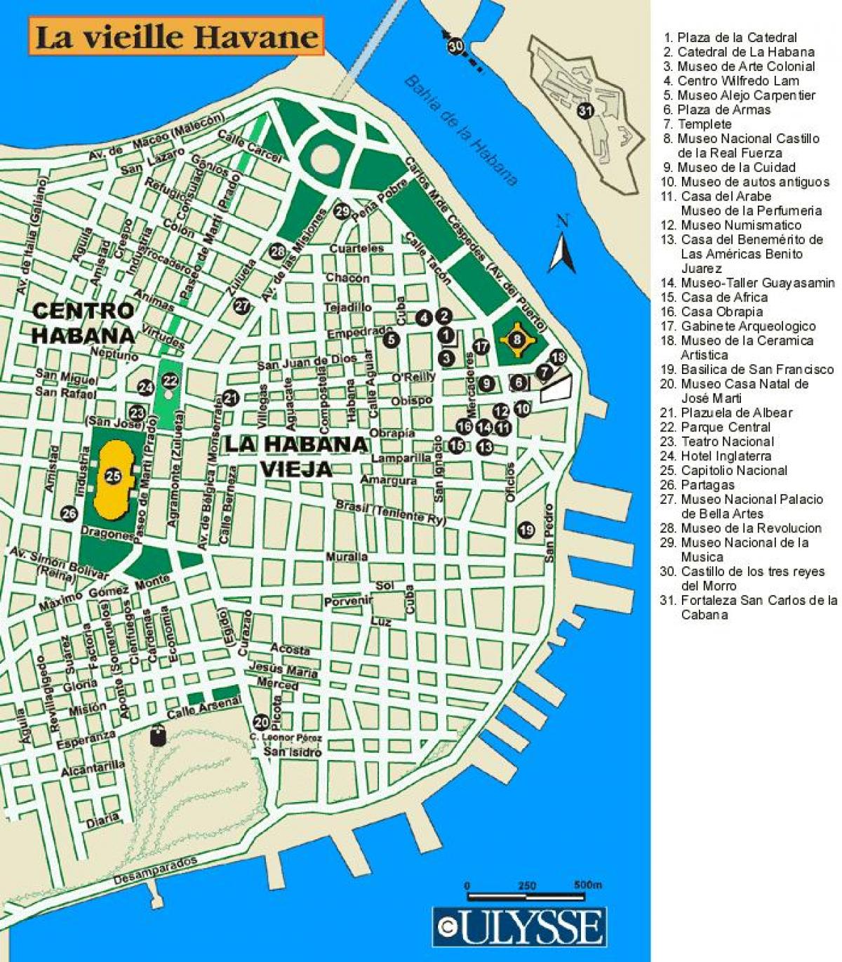 mapa Havany port mapě