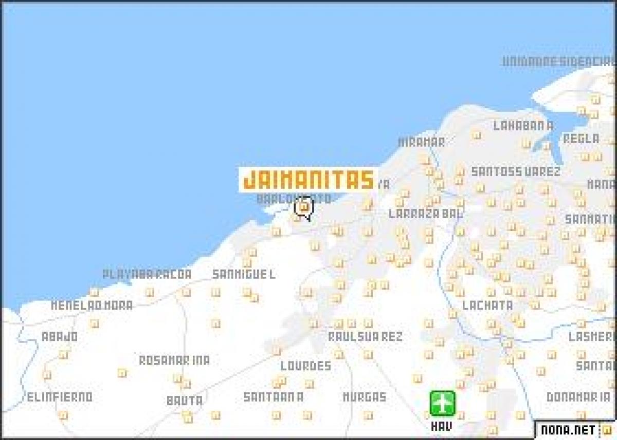 mapa jaimanitas Kuba