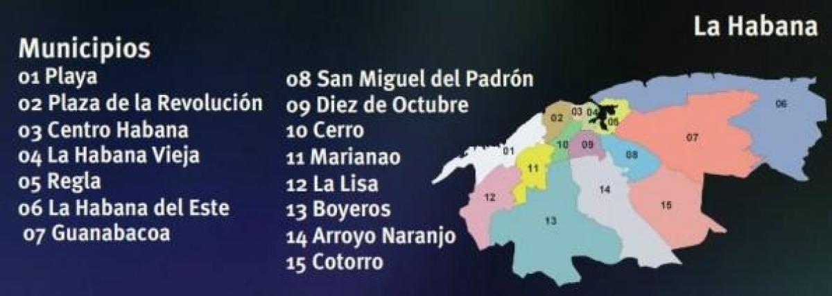 mapa regla Kuba